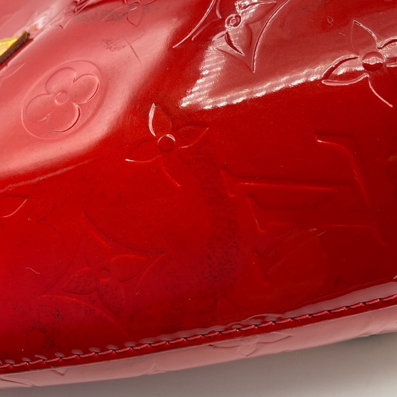 Louis Vuitton Monogram Vernis Houston LV Logo Red Patent Tote Bag - Picture 10 of 16